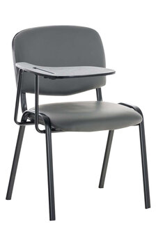 4-delige set stoelen Kin met inklapbare kunstlederen tafel, Grijs