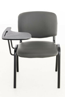 4-delige set stoelen Kin met inklapbare kunstlederen tafel, Grijs