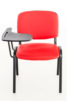 4-delige set stoelen Kin met inklapbare kunstlederen tafel, Rood