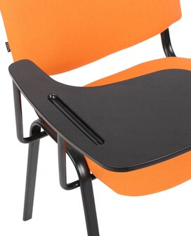 4-delige set stoelen Kin met klaptafel stof, Oranje