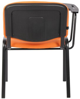 4-delige set stoelen Kin met klaptafel stof, Oranje