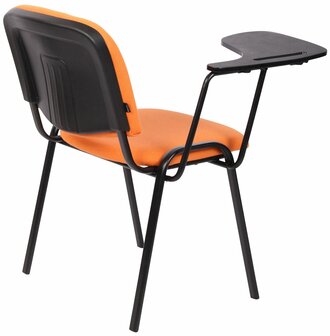 4-delige set stoelen Kin met klaptafel stof, Oranje