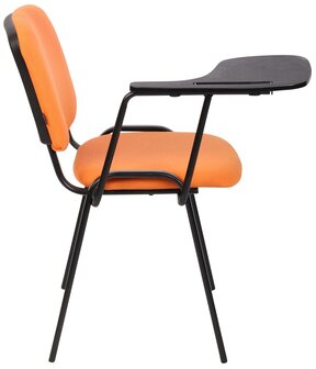 4-delige set stoelen Kin met klaptafel stof, Oranje