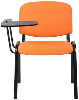 4-delige set stoelen Kin met klaptafel stof, Oranje