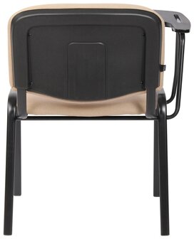4-delige set stoelen Kin met inklapbare tafel stof, Creme