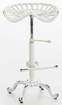 2-delige set barkruk Betch, Wit