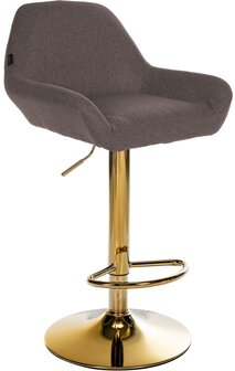 Barkruk Braga Goud Stof, Bruin