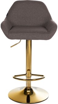 Barkruk Braga Goud Stof, Bruin