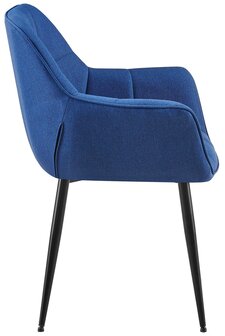 Eetkamerstoel Resivello Stof, Blauw