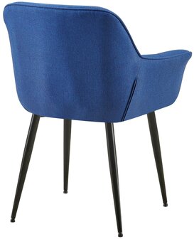 Eetkamerstoel Resivello Stof, Blauw