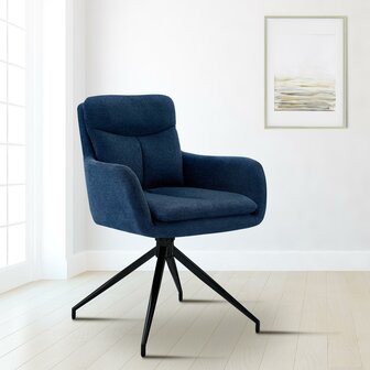 Eetkamerstoel Semors Stof, Blauw