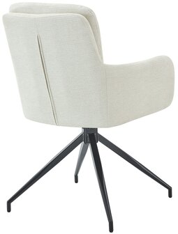 Eetkamerstoel Peckitt Stof, Creme