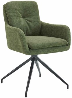 Eetkamerstoel Peckitt Stof, Groen
