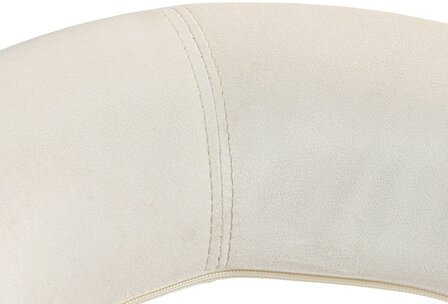 Barkruk Alindo Fluweel zwart, Creme