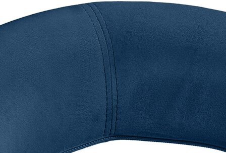 Barkruk Alindo Fluweel zwart, Blauw