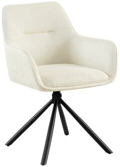 Stoel Toptin Stof, Creme