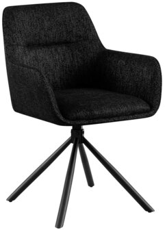 Stoel Toptin Stof, Zwart