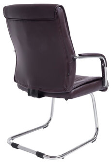 2-delige set bezoekersstoelen Seevirt, Bruin