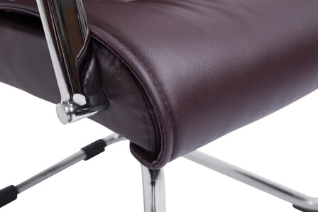 2-delige set bezoekersstoelen Seevirt, Bruin