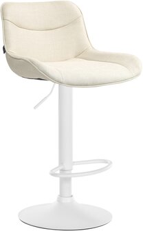 Barkruk Venoro Stof wit, Creme