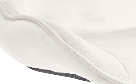 Barkruk Venoro fluweel wit, Creme