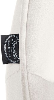 Barkruk Venoro fluweel wit, Creme