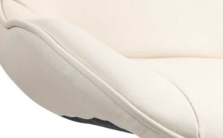 Barstoel Venoro Kunstleer wit, Creme