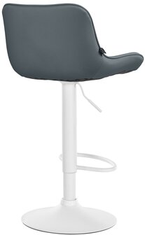 Barstoel Venoro Kunstleer wit, Grijs