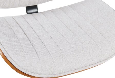 Barkruk Clowsan Stof zwart, Creme