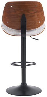 Barkruk Clowsan Stof zwart, Creme