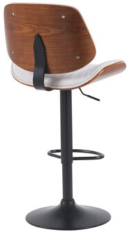Barkruk Clowsan Stof zwart, Creme