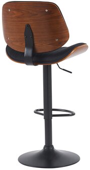 Barkruk Clowsan Stof zwart, Zwart