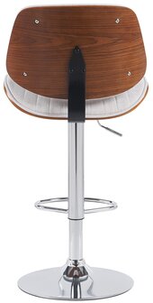 Barkruk Clowsan Stof chroom, Creme