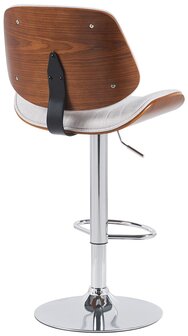 Barkruk Clowsan Stof chroom, Creme