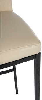 Barstoel Froepert Kunstleer B, Creme