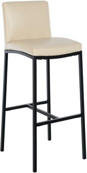 Barstoel Froepert Kunstleer B, Creme