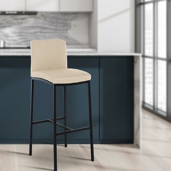Barstoel Froepert Stof B, Creme