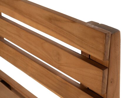 Teakbank Iegesti 120 cm, 
