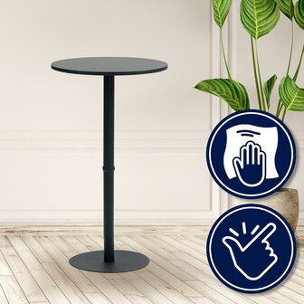 Statafel Horeferd rond 60 cm, Zwart