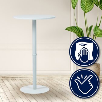 Statafel Horeferd rond 60 cm, Wit