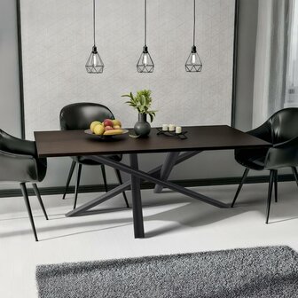 Tafelpoten Fenniy 160x80x72, Zwart