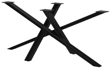 Tafelpoten Fenniy 160x80x72, Zwart