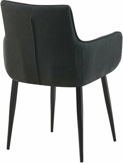 Stoel Tarani Stof zwart, Grijs