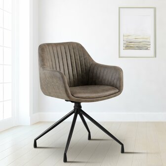 Eetkamerstoel Wilba Vintage, Grijs