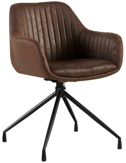 Eetkamerstoel Wilba Vintage, Bruin