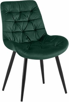 Eetkamerstoel Rissfird Fluweel, Groen