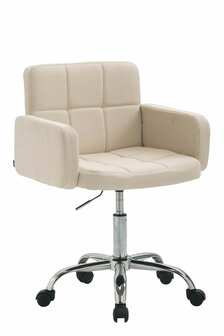 Werkstoel Les Engalos Stof, Creme