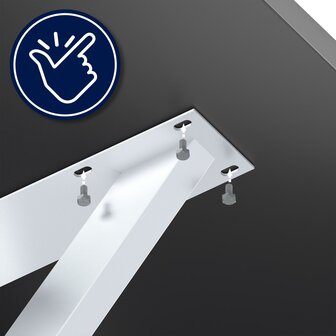 Tafelpoten Belixe 100x100 cm, Wit