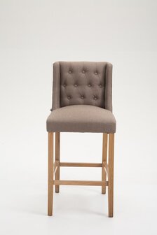 Barkruk Cissindri Stof Antiek-licht, Taupe