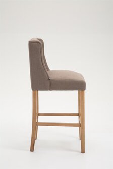 Barkruk Cissindri Stof Antiek-licht, Taupe